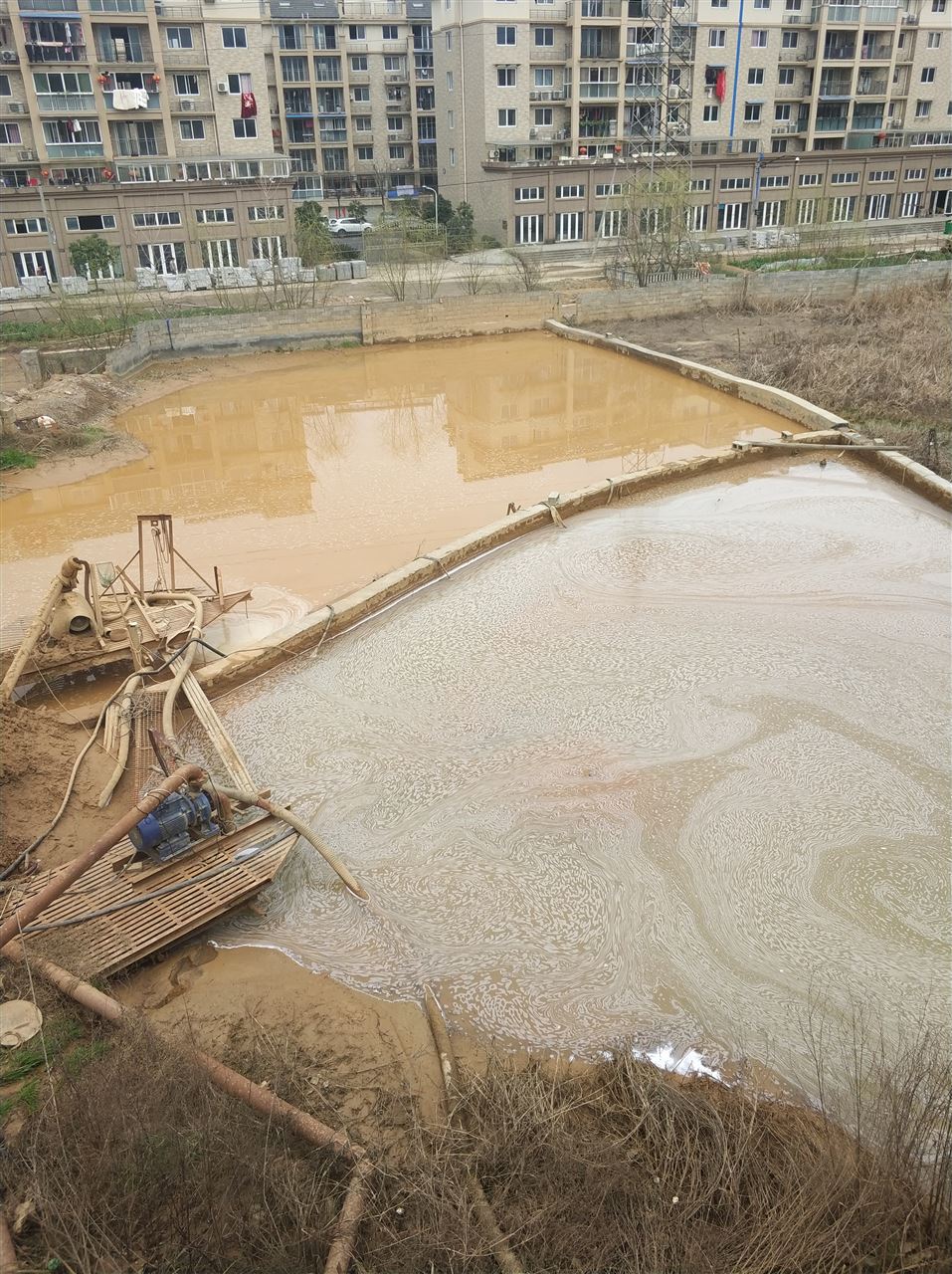 汤旺河沉淀池淤泥清理-厂区废水池淤泥清淤